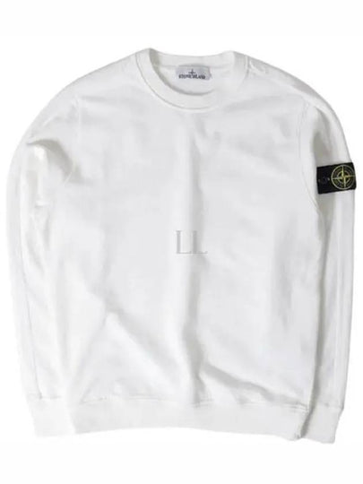 Cotton Crew Neck Sweatshirt White - STONE ISLAND - BALAAN 2