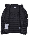 Loom Woven Chambers R-Nylon Down-TC Light Hoodie Down Jacket Black - STONE ISLAND - BALAAN 11