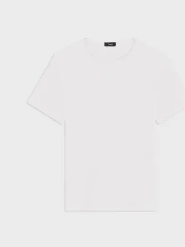 Precise Luxe Cotton Jersey Short Sleeve T-Shirt White - THEORY - BALAAN 2