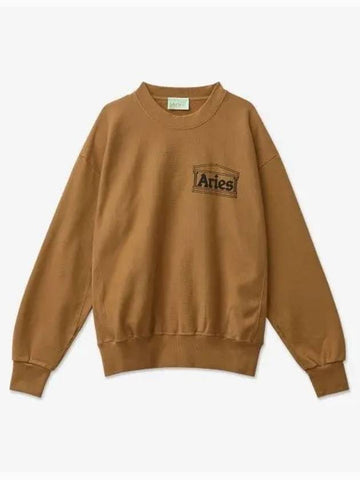 Premium Temple Sweatshirt Camel FTAR20000CML - ARIES - BALAAN 1