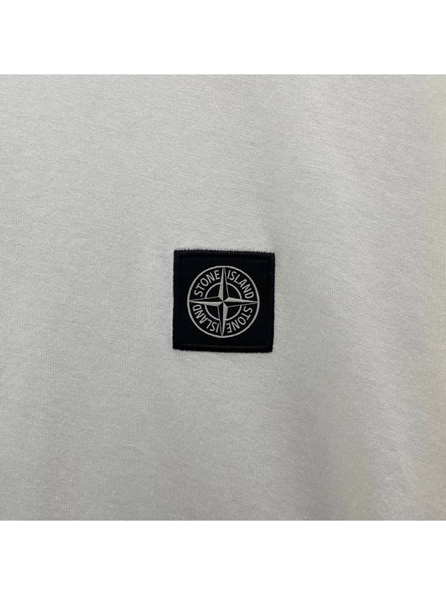 Logo Patch Short Sleeves T-Shirt White - STONE ISLAND - BALAAN 5