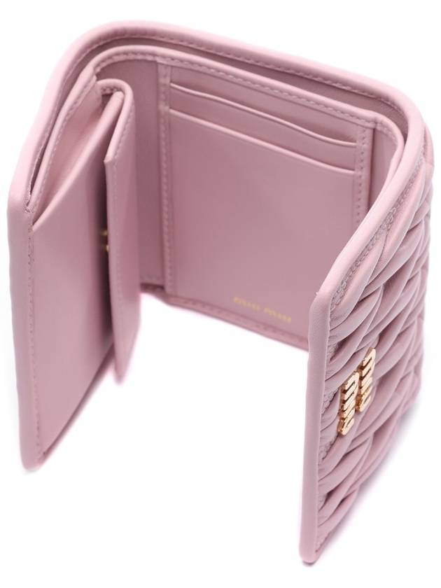 Women s Matelasse Half Wallet 5MH033 2FPP F0E18 24F - MIU MIU - BALAAN 6