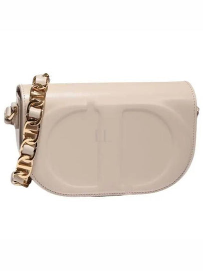 CD Signature Strap CD Embossed Calfskin Cross Bag Beige - DIOR - BALAAN 2