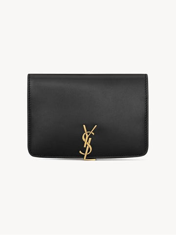 Voltaire Passport Wallet Black - SAINT LAURENT - BALAAN 1