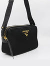 Gold Logo Pocono Cross Bag Black - PRADA - BALAAN 3