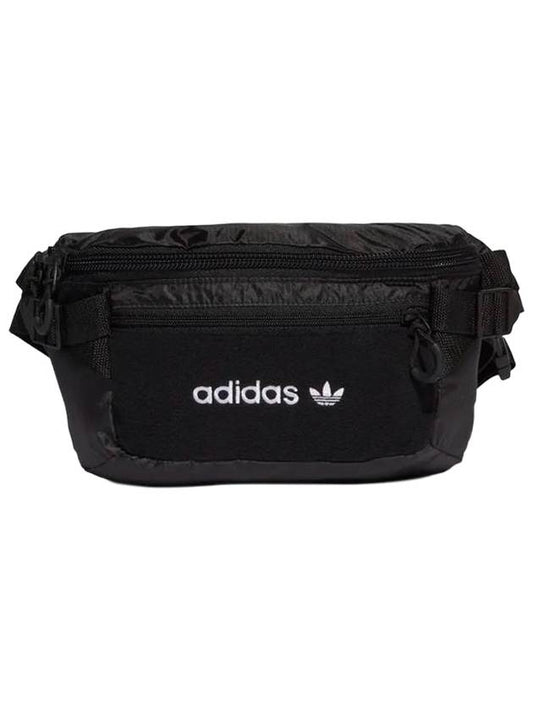 Premium Essential Waist Belt Bag Black - ADIDAS - BALAAN.