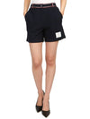 Waste RWB Trim High Shorts Navy - THOM BROWNE - BALAAN 6