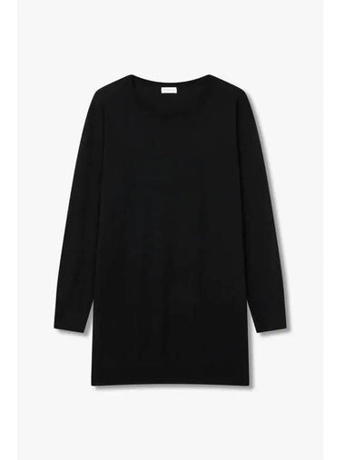 Women s Soft Wool Crewneck Sweater Black - DRIES VAN NOTEN - BALAAN 1