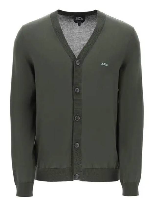 Cotton Curtis Cardigan Green - A.P.C. - BALAAN 7