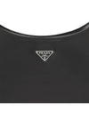 Triangular Logo Cleo Brushed Leather Shoulder Bag Black - PRADA - BALAAN 8