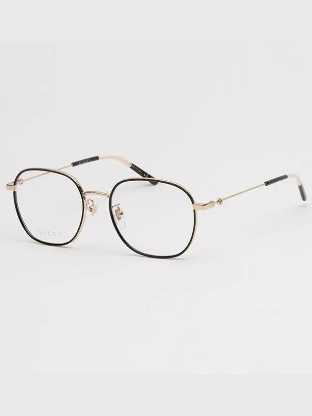 Eyewear Square Metal Eyeglasses Black - GUCCI - BALAAN 5