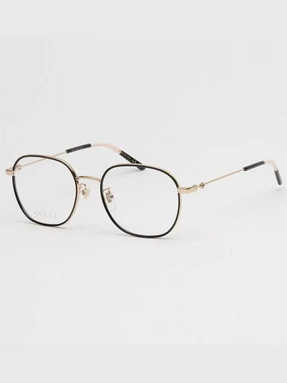 Eyewear Square Metal Eyeglasses Black - GUCCI - BALAAN 2