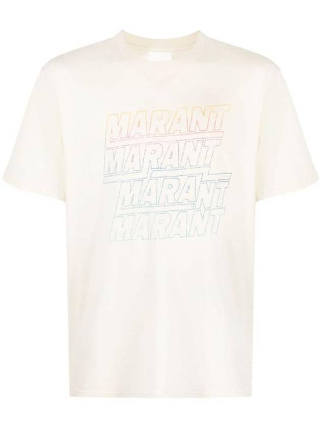 Hugo Logo Short Sleeve T-shirt Ecru - ISABEL MARANT - BALAAN 2