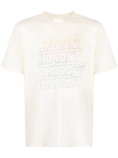 Hugo Logo Short Sleeve T-shirt Ecru - ISABEL MARANT - BALAAN 2