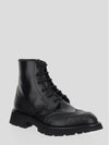 Punk Calfskin Worker Boots Black - ALEXANDER MCQUEEN - BALAAN 4