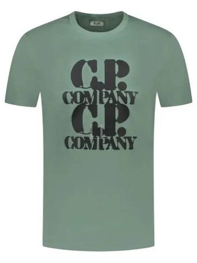 30/1 Jersey Graphic Short Sleeve T-Shirt Green - CP COMPANY - BALAAN 2