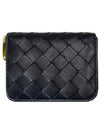 Intrecciato Zipped Coin Wallet Black - BOTTEGA VENETA - BALAAN 2