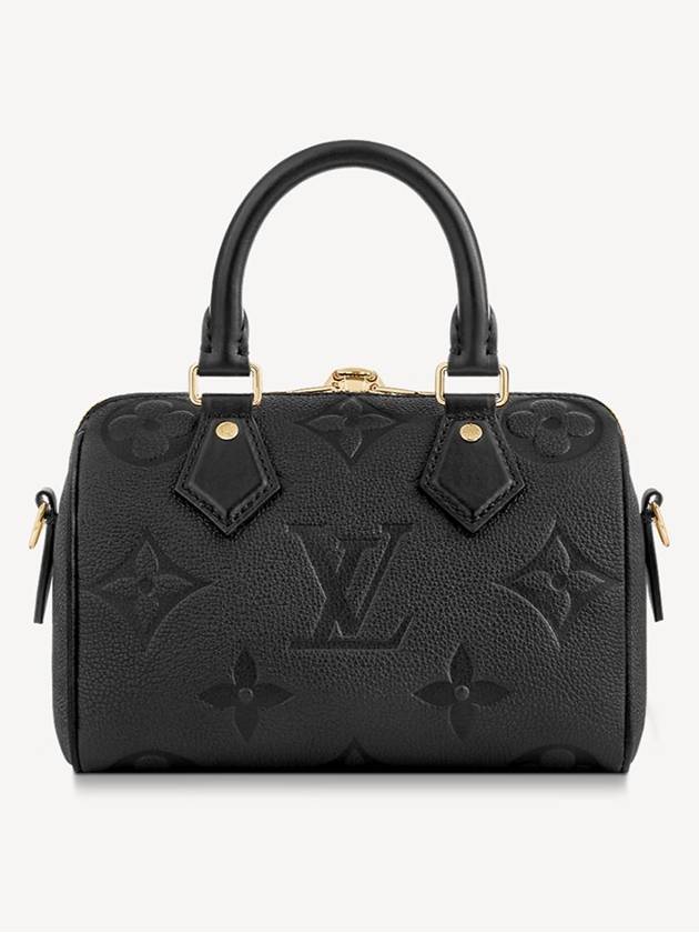 Speedy Bandouliere 20 Monogram Empreinte Strap Tote Bag Black - LOUIS VUITTON - BALAAN 4