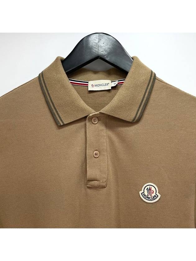 Short sleeve collared t shirt beige S size - MONCLER - BALAAN 4