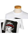 Men's Poseidon Print Short Sleeve T-Shirt White - NEIL BARRETT - BALAAN 5