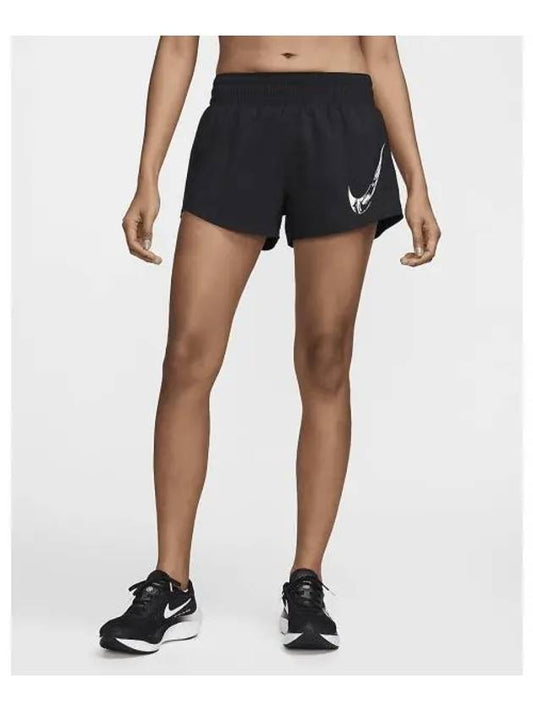 One Women s Dry Fit Mid Rise Brief Lined Graphic Shorts FV6365 010 669585 - NIKE - BALAAN 1