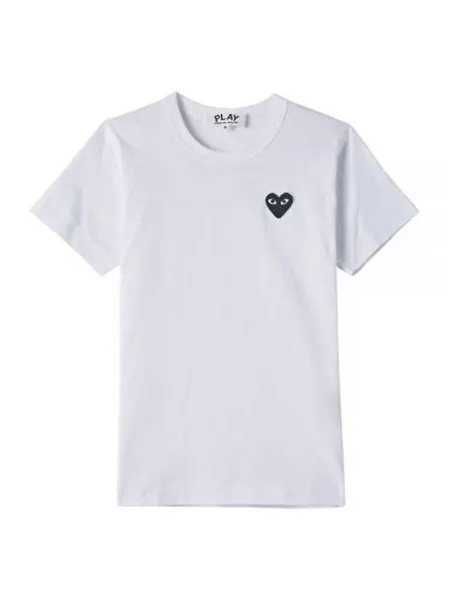 Black Heart Wappen Short Sleeve T-Shirt White - COMME DES GARCONS PLAY - BALAAN 2