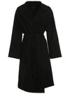 ROVO Belted Wool Coat Black 2350160339 013 - MAX MARA - BALAAN 1