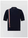 RWB Stripe Polo Shirt Blue - THOM BROWNE - BALAAN 4