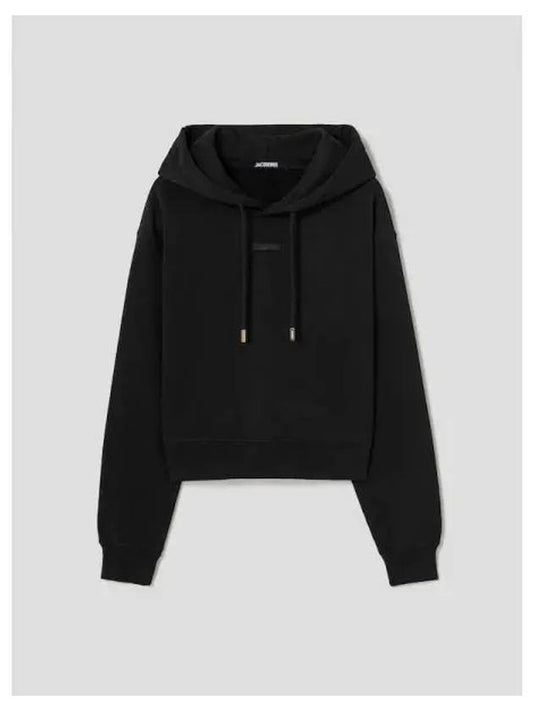 Women s Le Hooded Sweatshirt Hoodie Gros Grain Black Domestic Product GM0024060549858 - JACQUEMUS - BALAAN 1