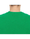 Crew Neck Lambswool Knit Top Green - DRUMOHR - BALAAN 8