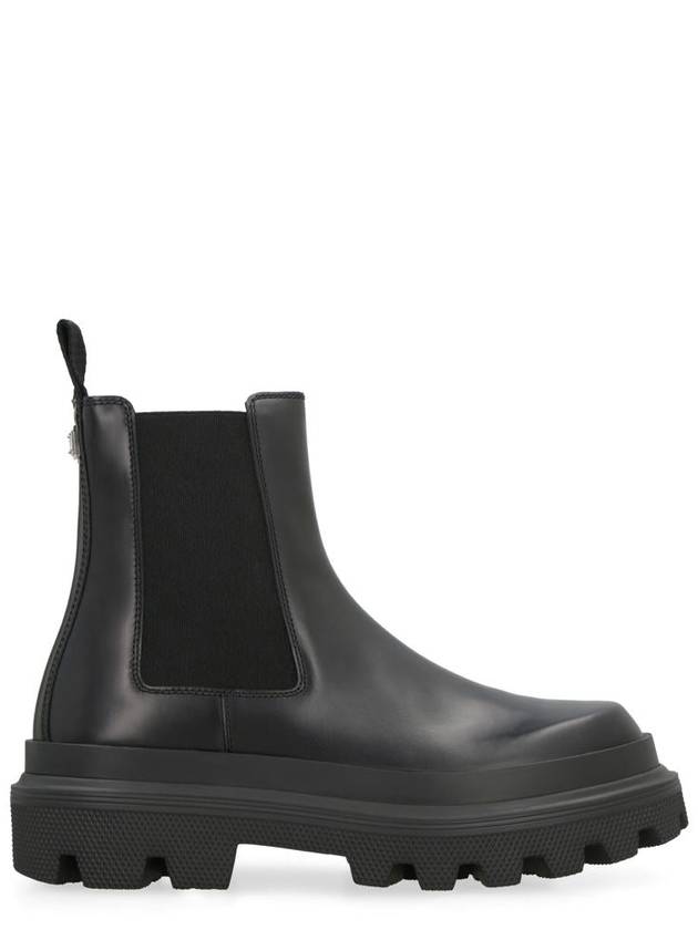 Men's Leather Chelsea Boots Black - DOLCE&GABBANA - BALAAN 2