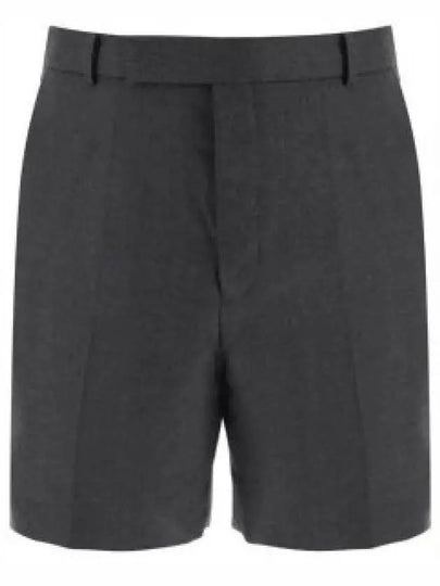 Twill Low Rise Color Mini Shorts Dark Grey - THOM BROWNE - BALAAN 2