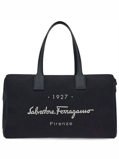 1927 Signature Duffel Bag Black - SALVATORE FERRAGAMO - BALAAN 2