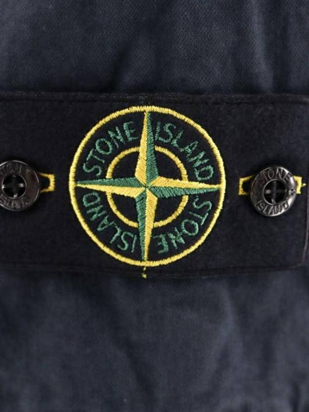 Compass Badge Cargo Straight Pants Blue - STONE ISLAND - BALAAN 4