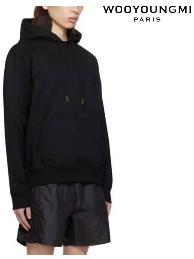 Gradient Embossing Back Logo Hoodie Hooded Men s T Shirt Black - WOOYOUNGMI - BALAAN 4