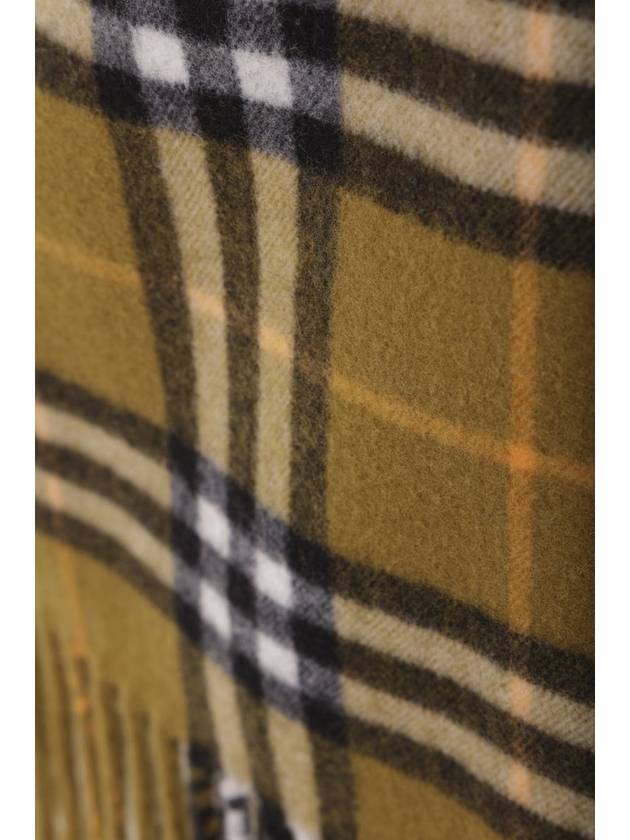 Check Wool Cashmere A-Line Skirt Oxide - BURBERRY - BALAAN 4