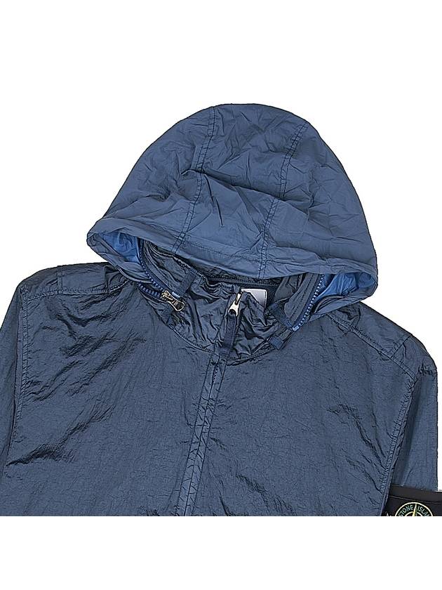 Men's Logo Patch Nylon Metal Zip-up Jacket Avio Blue - STONE ISLAND - BALAAN 11