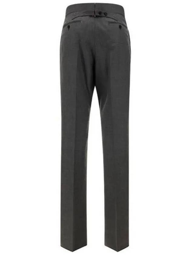 Super 120S Twill Classic Backstrap Trouser Pants Dark Grey - THOM BROWNE - BALAAN 4