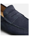 Gommino Bubble Suede Driving Shoes Blue - TOD'S - BALAAN.