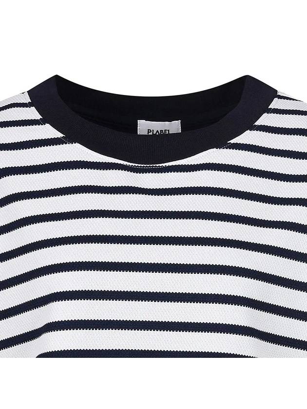 Striped Crop Layered T-Shirt MW4ME432 - P_LABEL - BALAAN 4