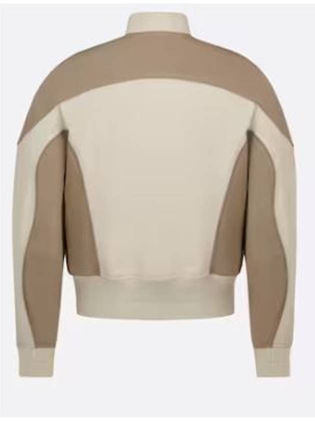 Cotton Canvas Bomber Jacket Beige - DIOR - BALAAN 3