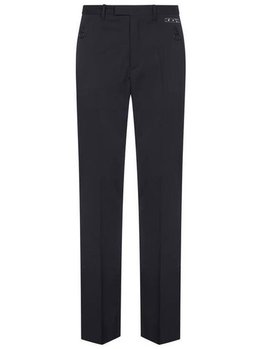 logo patch straight pants black - OFF WHITE - BALAAN 1