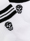 Skull Logo Socks White - ALEXANDER MCQUEEN - BALAAN 5
