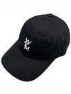 W243AC51662B WYM logo emboss ball cap black hat TJ - WOOYOUNGMI - BALAAN 1