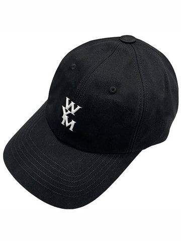 W243AC51662B WYM logo emboss ball cap black hat TJ - WOOYOUNGMI - BALAAN 1