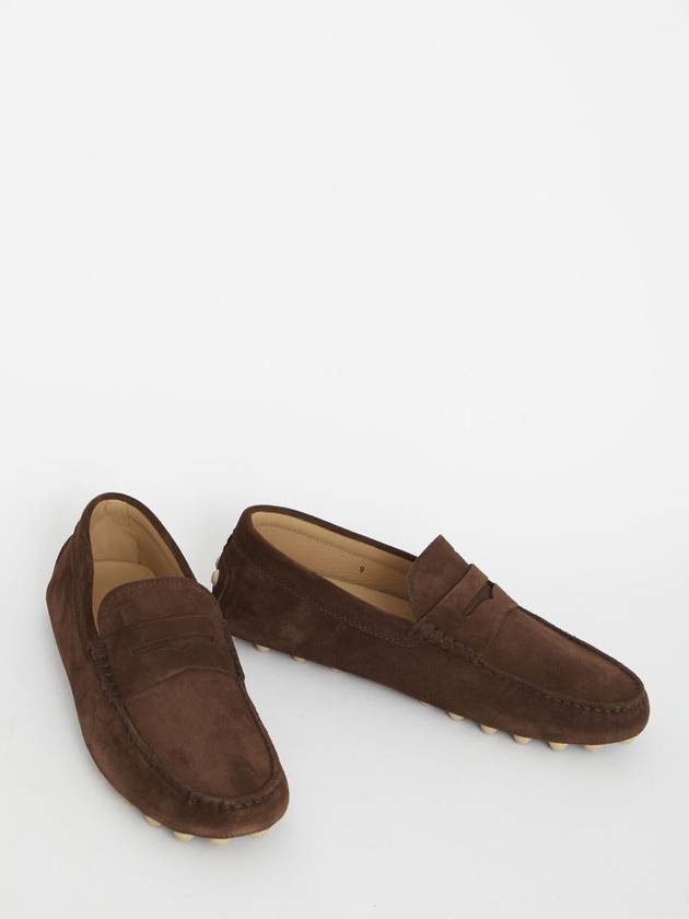 Gommino Bubble Suede Driving Shoes Brown - TOD'S - BALAAN 6