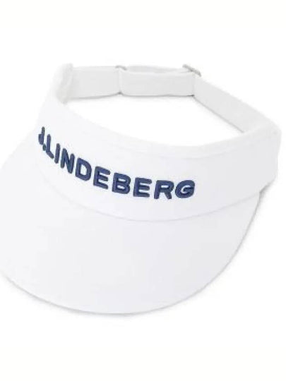 Viktor Embroidered Logo Visor White - J.LINDEBERG - BALAAN 2