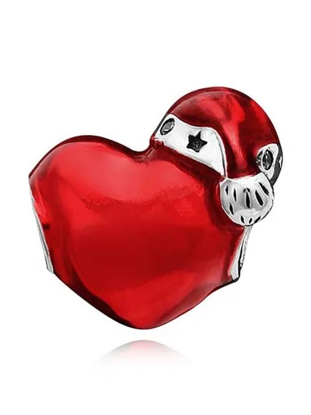 Christmas Heart Charm Metallic Red - PANDORA - BALAAN 3