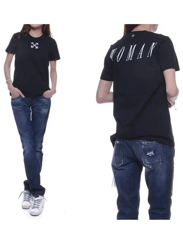 Spray Arrow Relaxed Fit Short Sleeve T-Shirt Black - OFF WHITE - BALAAN 2