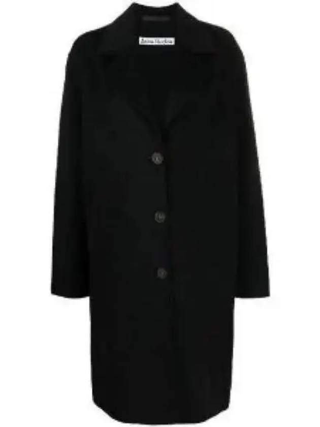 Button Wool Single Coat Black - ACNE STUDIOS - BALAAN 2